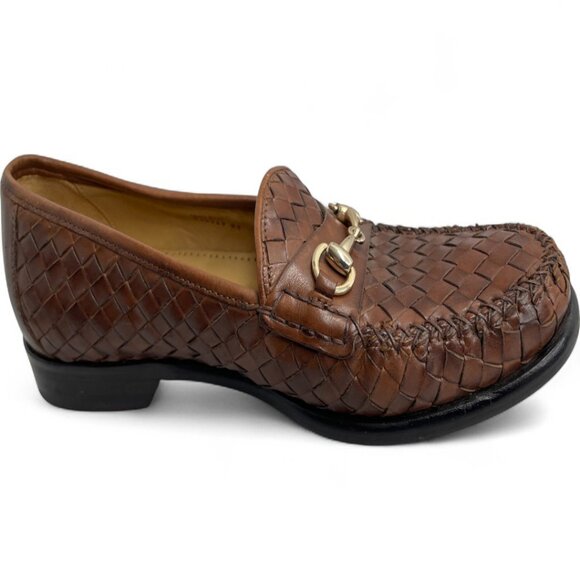Cole Haan Brown Basket Weave Loafer Leather Dress Shoes Men's 9.5 M - Picture 6 of 11